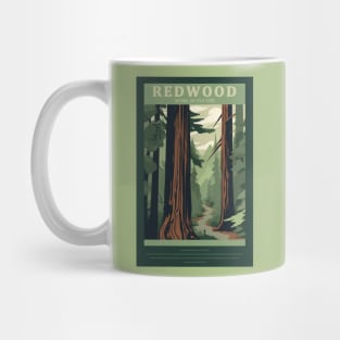 Redwood National Park Vintage Travel Poster Mug